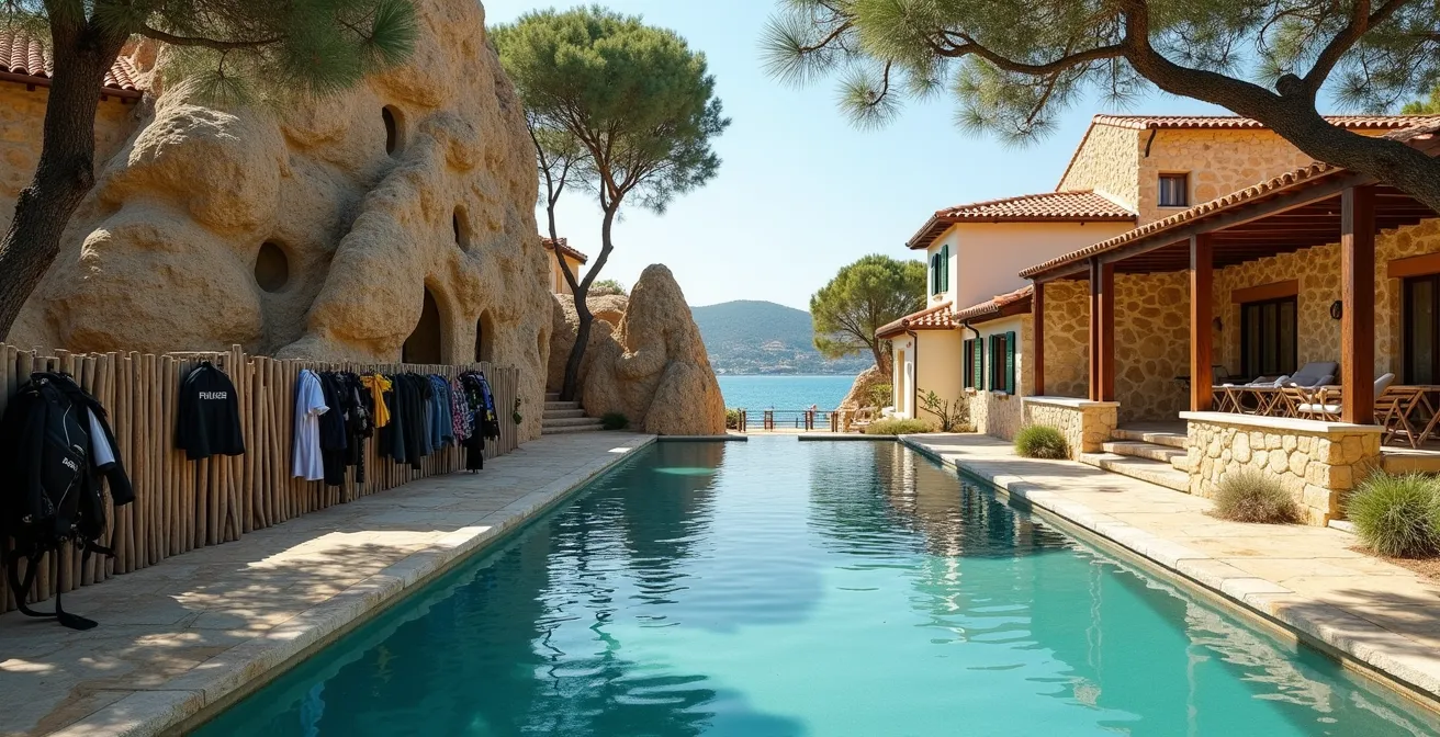 Comparaison visuelle des options d'hébergement pour plongeurs en Corse